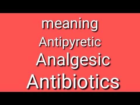 Video: Ce este antipiretic cu exemplu?