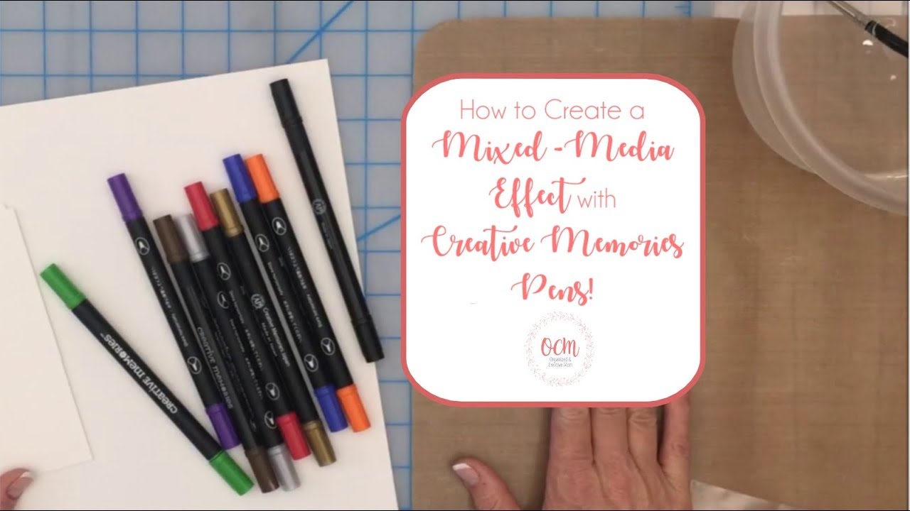 How to Create an Easy MixedMedia Effect with Creative Memories Pens