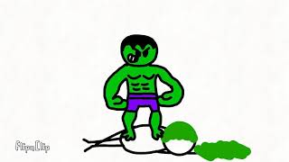 Hulk Attacks A Guy Pulls His Face Off Does Green Poop Gives Him A Needle And Throws Him