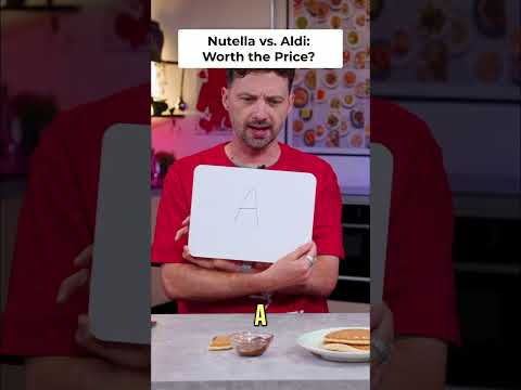 ⁣Nutella vs Aldi - Taste Test & Price Comparison