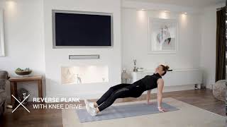 Reverse Plank with Knee Drive