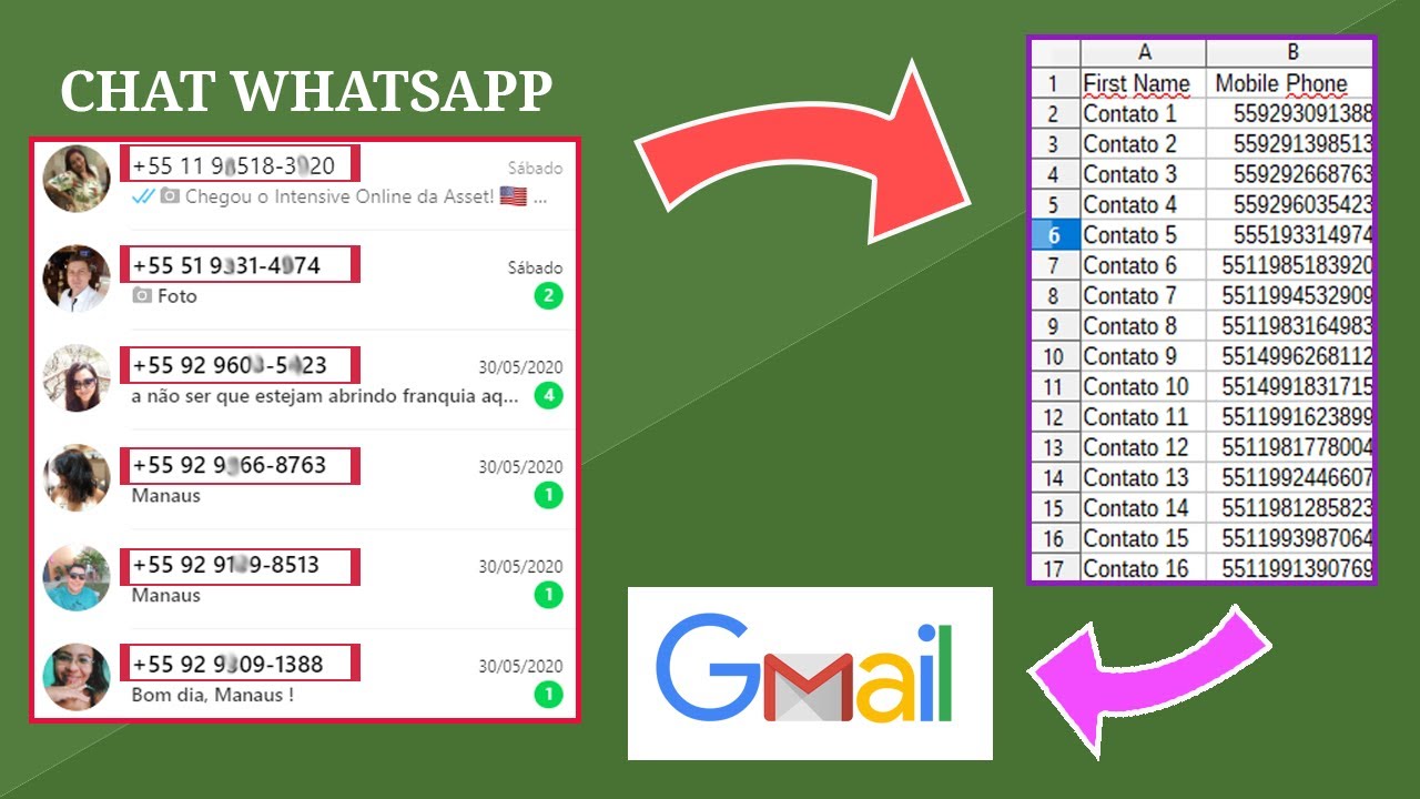 Como Salvar Todos Os Números Desconhecidos No WhatsApp - NOVO MÉTODO ...