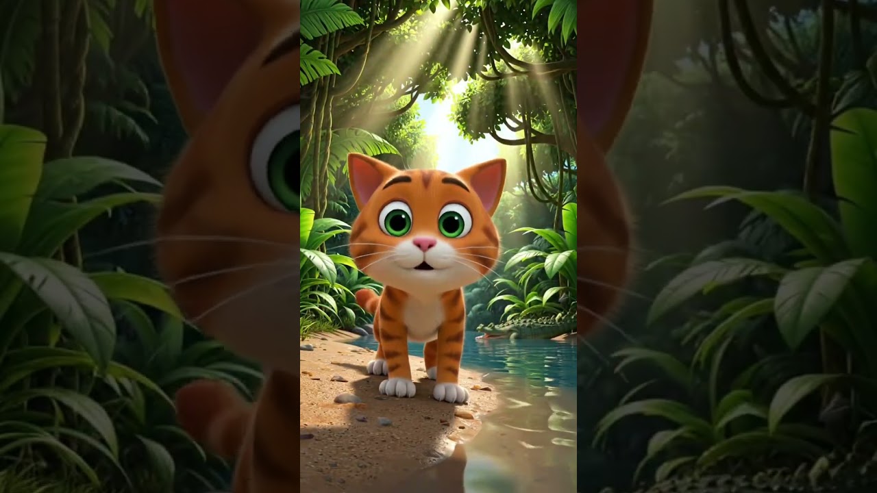 The Clever Cat and the Crocodile 🙀🙀