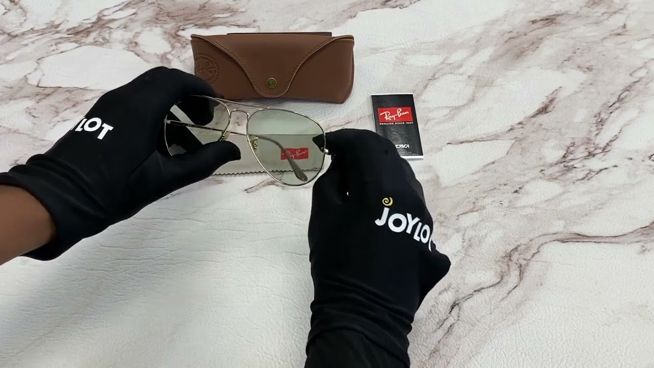 Ray Ban Sunglasses Model-RB3689 Color-001/T1 Gold Logo/Arista