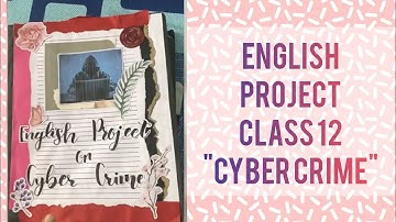 Class 12| English Project File| Cyber Security|