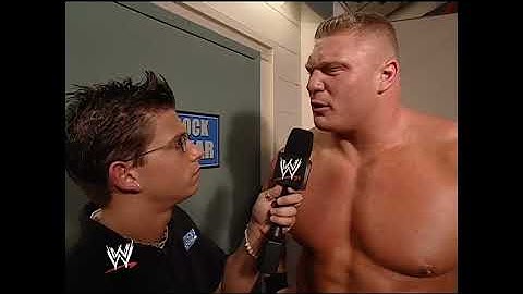 Josh Mathews interviews Brock Lesnar! 05/08/2003
