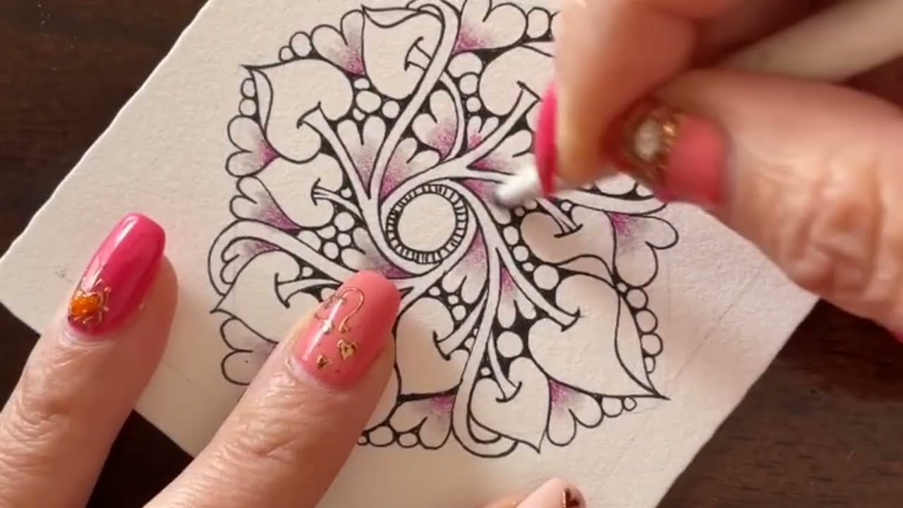 インスタライブ・Instagram live/ zentangle ゼンタングル