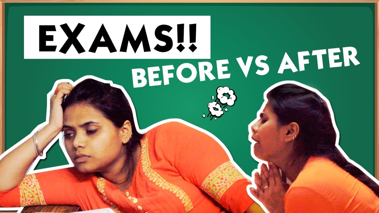 EXAMS BEFORE VS AFTER || EXAM TIME || YOURS ANINDITA || SMILE ALWAYS & LOVE ALWAYS || #