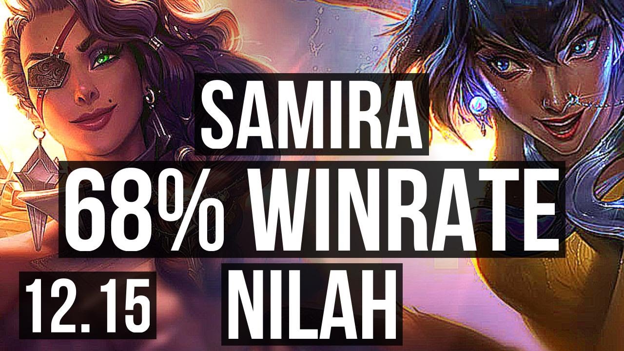 SAMIRA & Amumu vs NILAH & Rakan (ADC) | 8/0/6, 68% winrate, Legendary | KR Grandmaster | 12.15