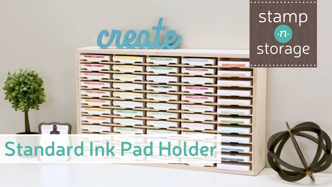 Stamp-n-Storage Standard Ink Pad Holder - Stores 30 Stamp Pads