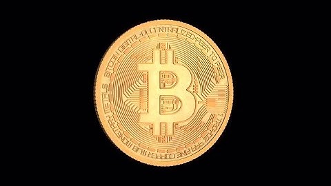 Rotating Bitcoin Stock Motion Graphics