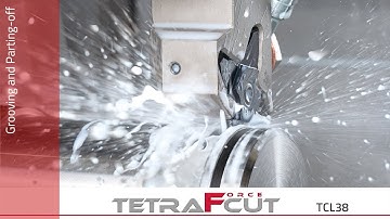 TCL38 insert for deep grooving and parting processes / TetraForce-Cut