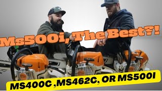 Stihl Ms500i, OVERRATED?! Ms400c vs Ms462c