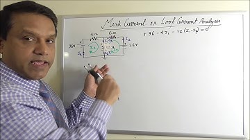 DC Circuits 14 - Mesh Current or Loop Current Analysis