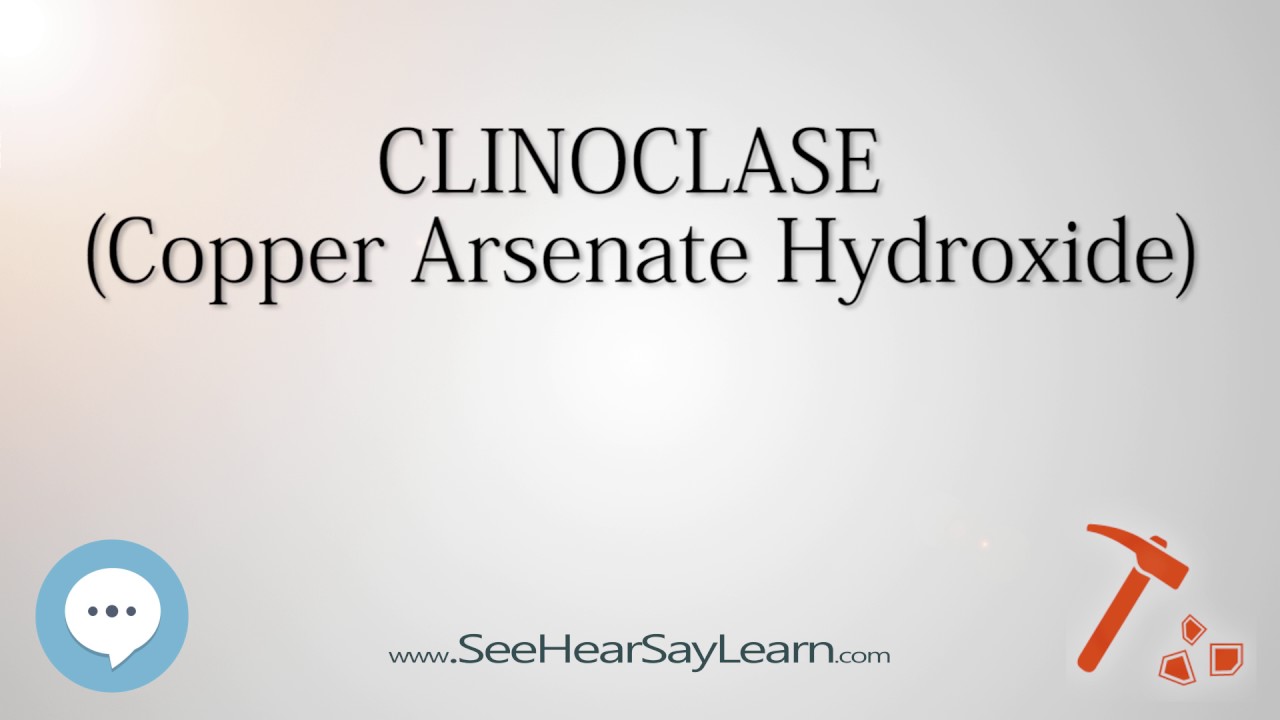 CLINOCLASE Copper Arsenate Hydroxide 🔊
