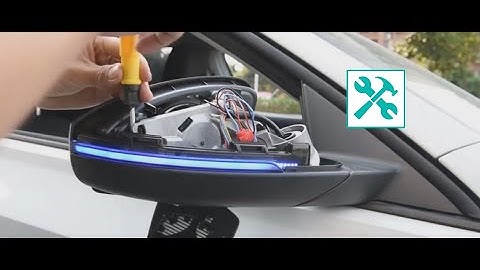 VW / DYNAMIC turn & COMING home REAR view MIRROR led LIGHT installation 🛠 💡