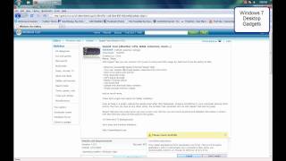 How to get windows 7 desktop gadgets