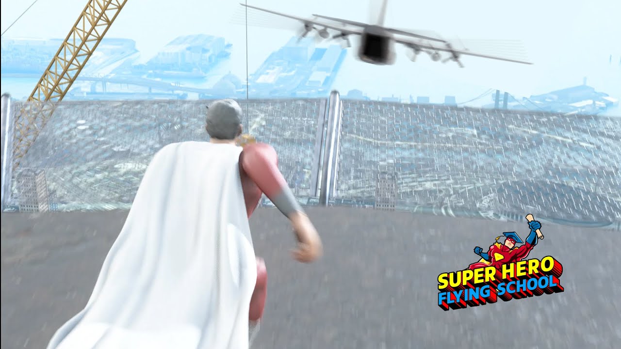 Super Hero Flying School MOD APK cover