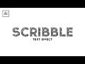How To Create A Scribble Text Effect In Adobe Illustrator CC ✍