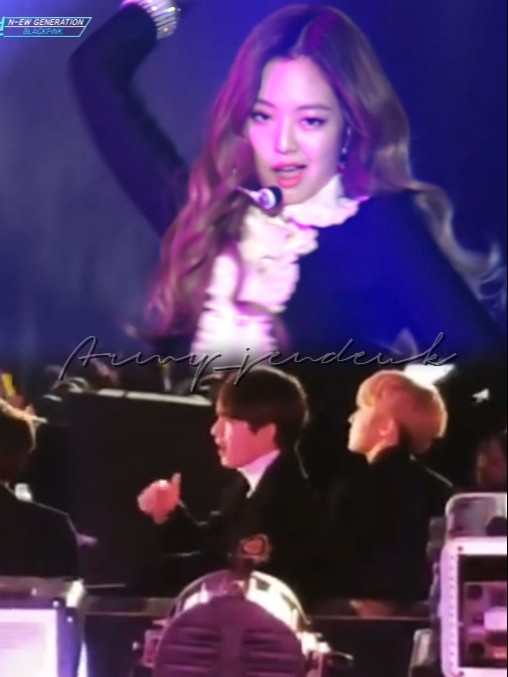Taehyung reaction on Jennie's