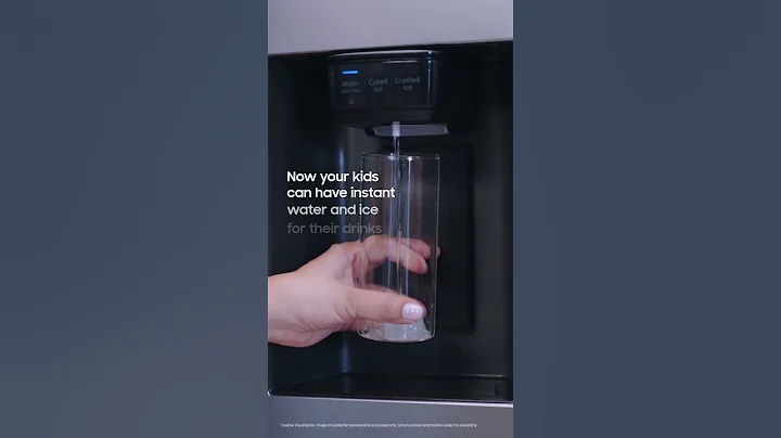 Enjoy chilled beverages instantly with SBS Refrigerator's Ice and Water dispenser  | Samsung