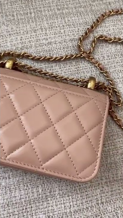 Chanel Micro Bag Review, Chanel 21K Flap Coin Purse with Chain