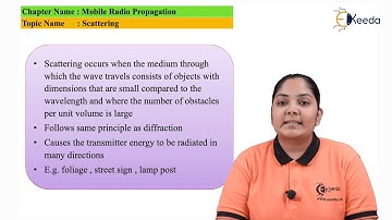 Scattering - Mobile Radio Propagation - Mobile Communication System