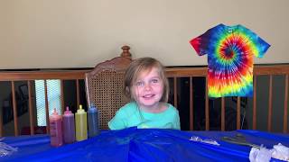 Quarantine Tie Dye shirt with Ella Brown