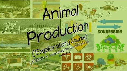 Animal Production: Lesson 3 - Interpret Plans and Drawings Sample Quiz