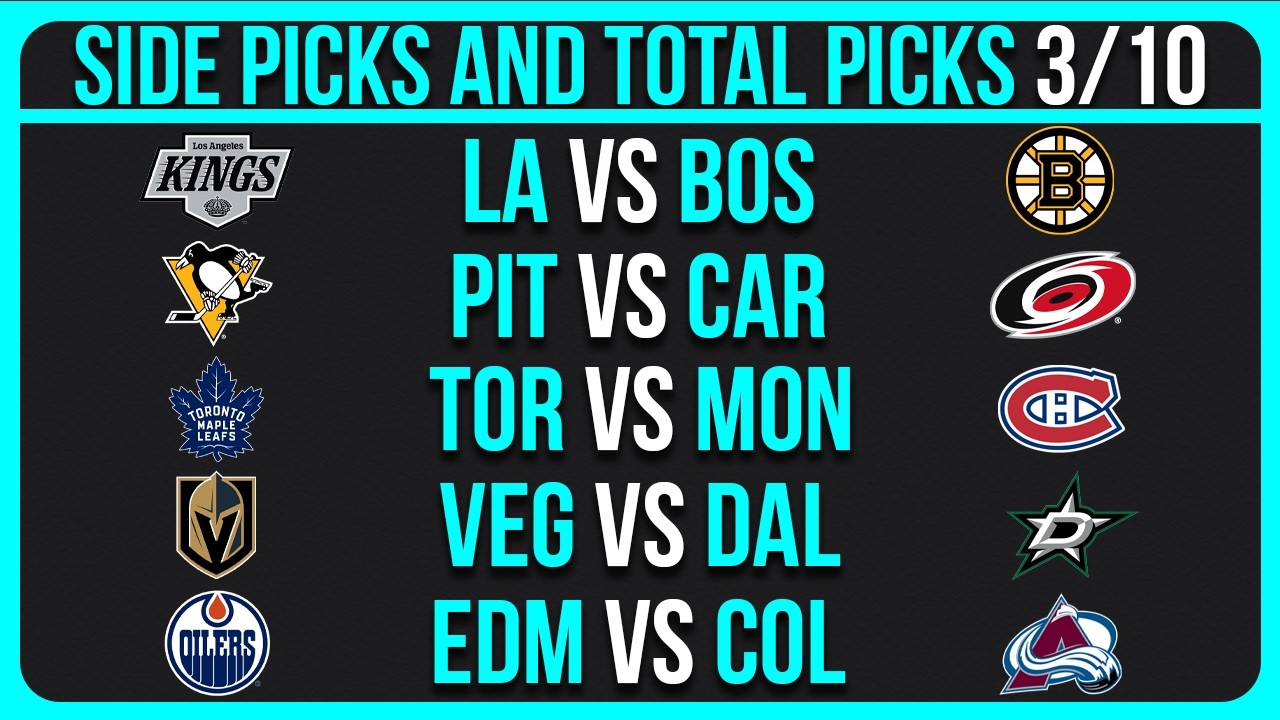 NHL Picks Today Tuesday 3/10/26 | NHL Picks and Predictions | NHL Best Bets