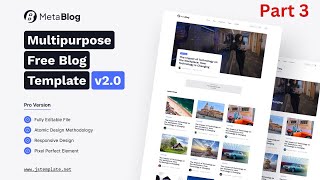 Create a Responsive Blog Website with HTML, CSS, and JavaScript Part 3
