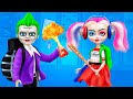 12 Kendin Yap Tarzı Barbie Bebek Okul Malzemeleri ve El Sanatları / Harley Quinn ve Joker