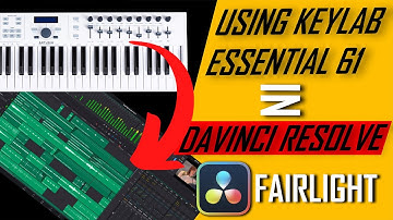 Using Keylab 61 in Fairlight Page of Resolve 19 | Cheap DAW Control Surface