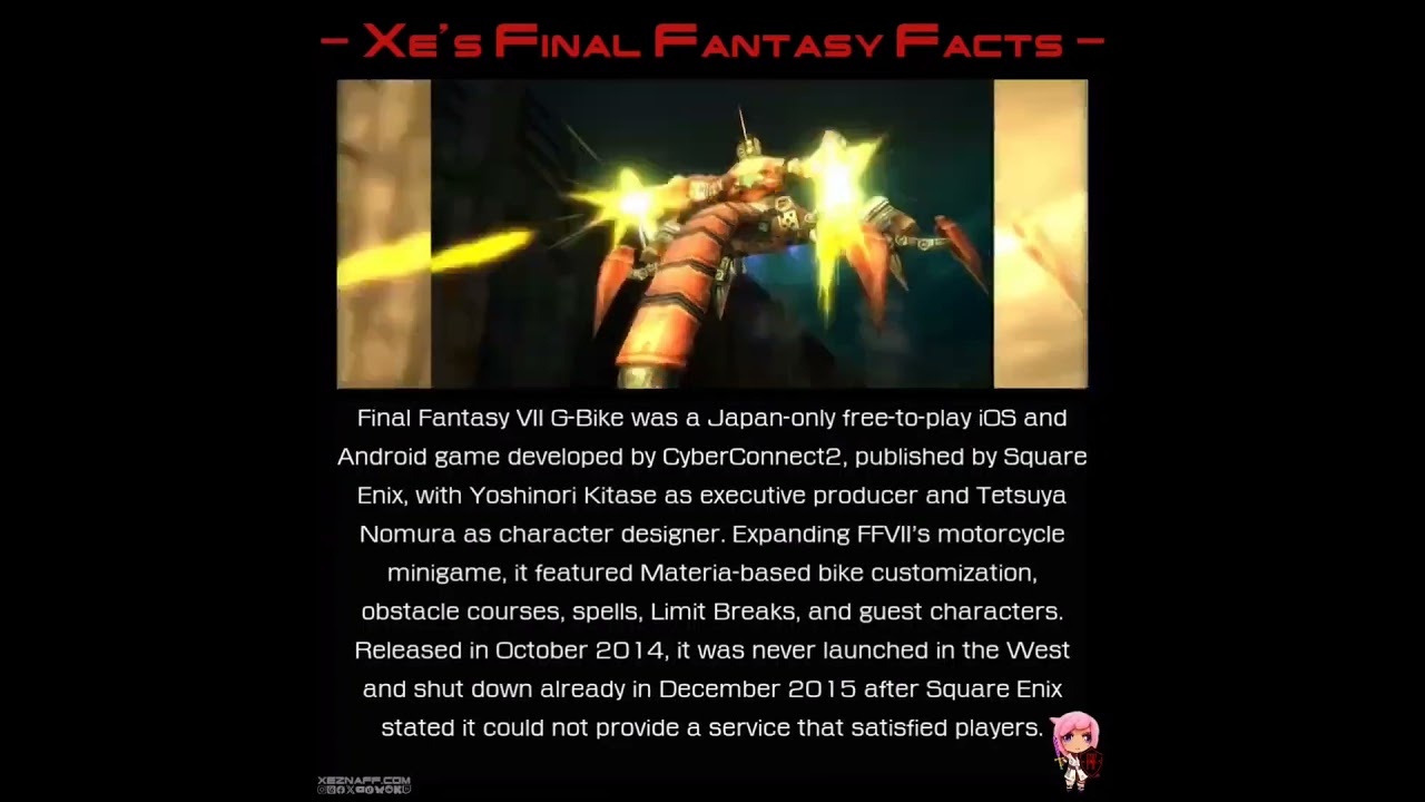 Xe's Final Fantasy Facts
