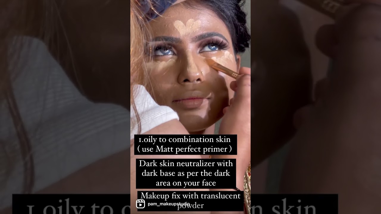 Combination skin makeup tutorials #bridalmua #makeupartist #transformation #weddingmakeupartist