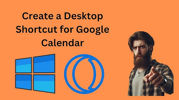 How to Create a Desktop Shortcut for Google Calendar in Windows 10 using Opera GX | GearUpWindows