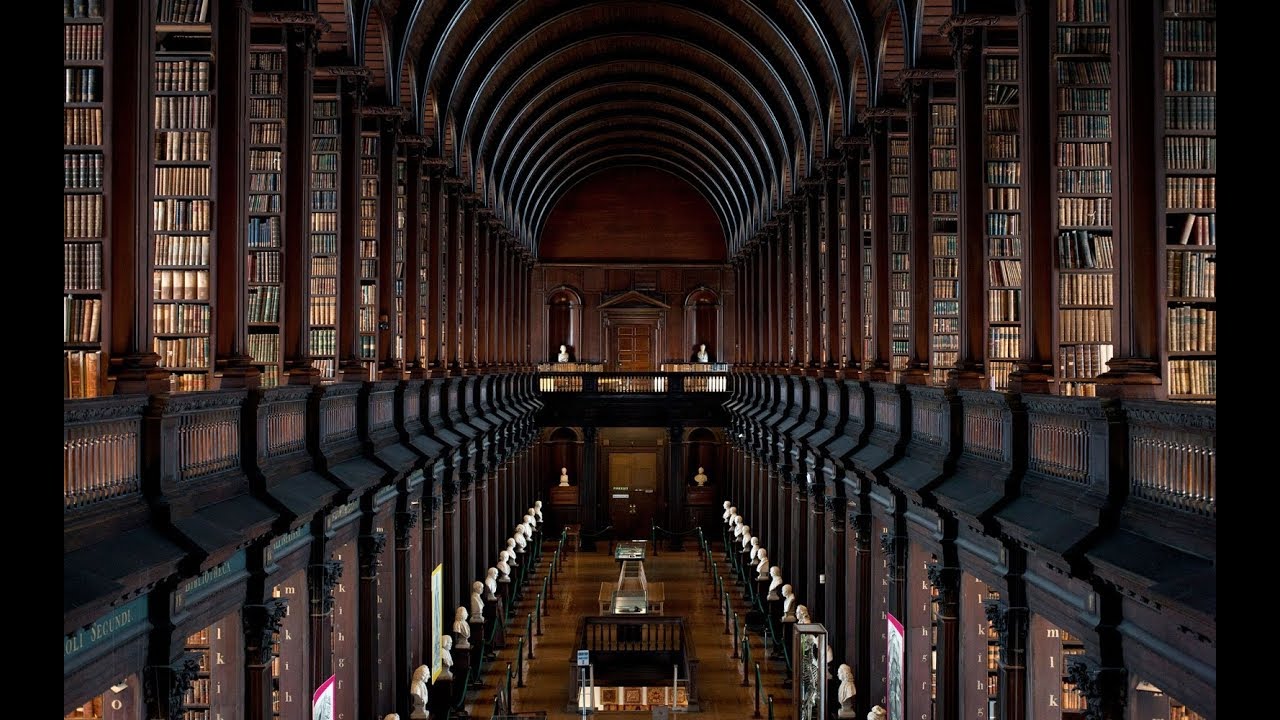 The old, historic Library of Trinity College - Dublin
