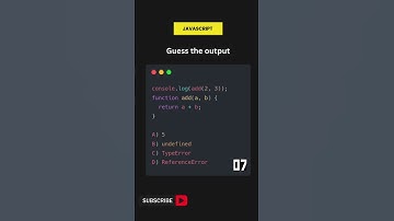 Test Your Javascript Knowledge: MCQ #21
