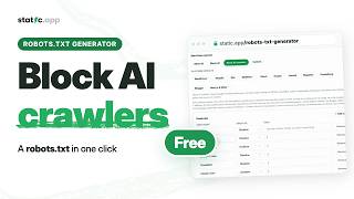 How to Create a Robots.txt File (Free Robots.txt Generator)