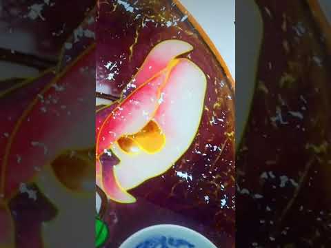 Video Bàn tròn hoa lan chất liệu Epoxy Resin , hàng độc lạ... - youtube