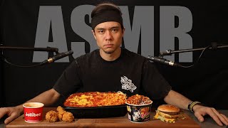 Competitive Eater trys ASMR (Fire Noodles, Fried Chicken, Pork Rinds, ect..)