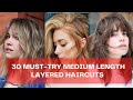 30 Must-Try Medium Length Layered Haircuts for 2022