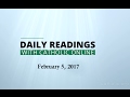Image of Daily Reading for Sunday, February 5th, 2017 HD video