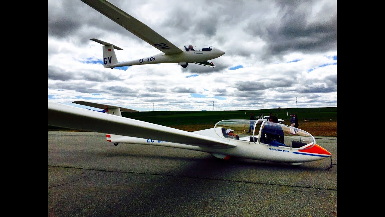First Solo Glider Flight Fuentemilanos LEFM HD YouTube