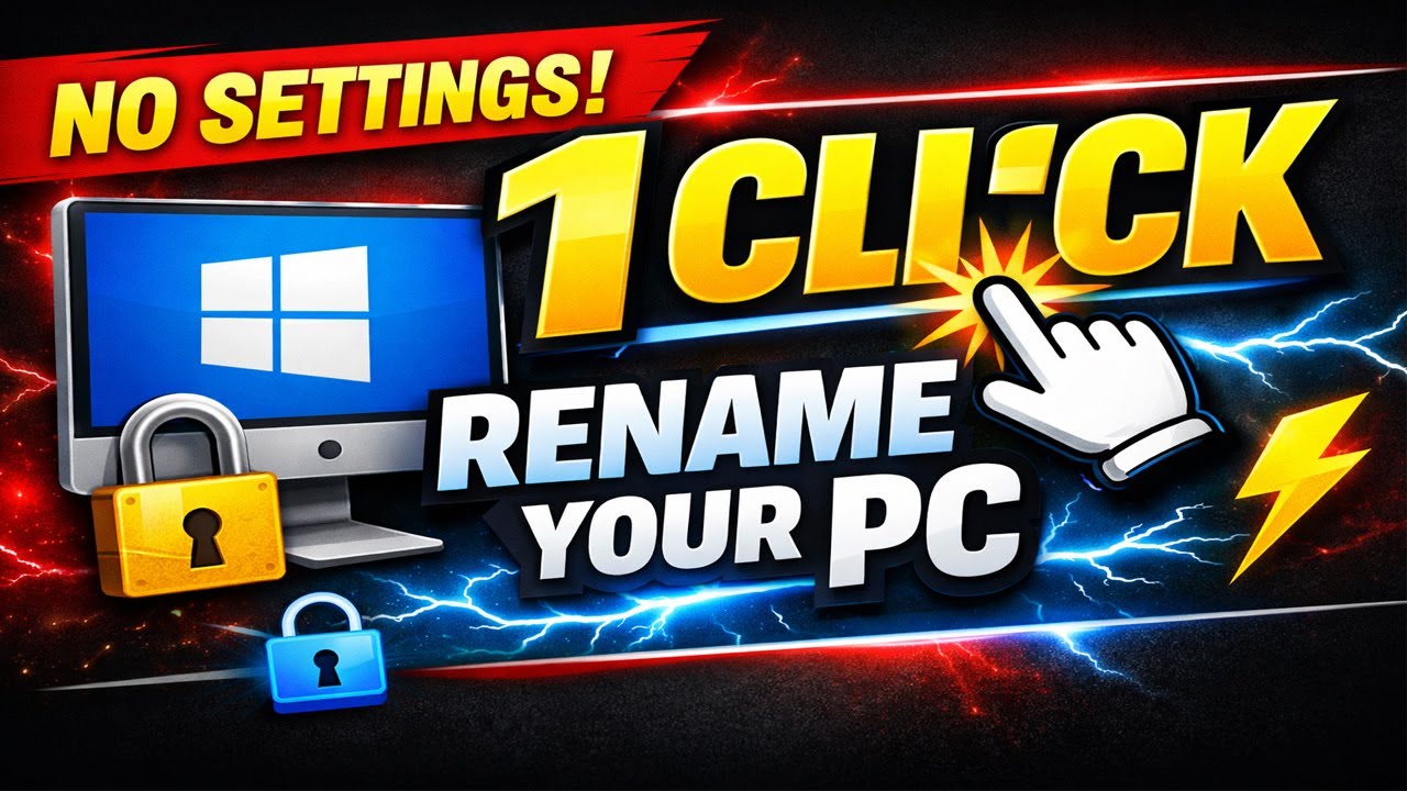 Rename Your PC with 1 Click! - YouTube