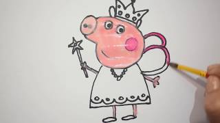 pig peppa draw drawing