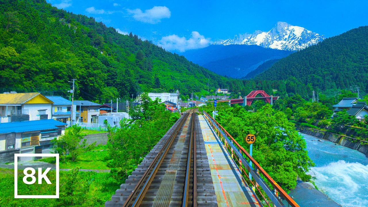 Green Summer Ride in Nagano / 8K 60fps HDR / Natural Ambience Only