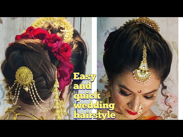 Maharashtrian trend Real bride . #ritanandu #ritanandubridalsolution  #marathikhopa #khopa #khopahairstyle #lookoftheday #kaanchain… | Instagram