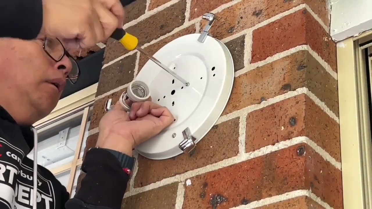 Watch Gym - Stage23 *Replacing lighting, with a coach light and a oyster light with RGB wifi light bulb. on YouTube Watch Gym - Stage23 *Replacing lighting, with a coach light and a oyster light with RGB wifi light bulb. on YouTube