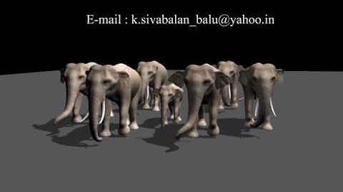 maya elephant modeling &animation